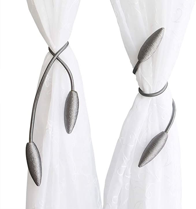 Curtain Holder Tool-Free Formable Aluminum Fabric-Friendly
