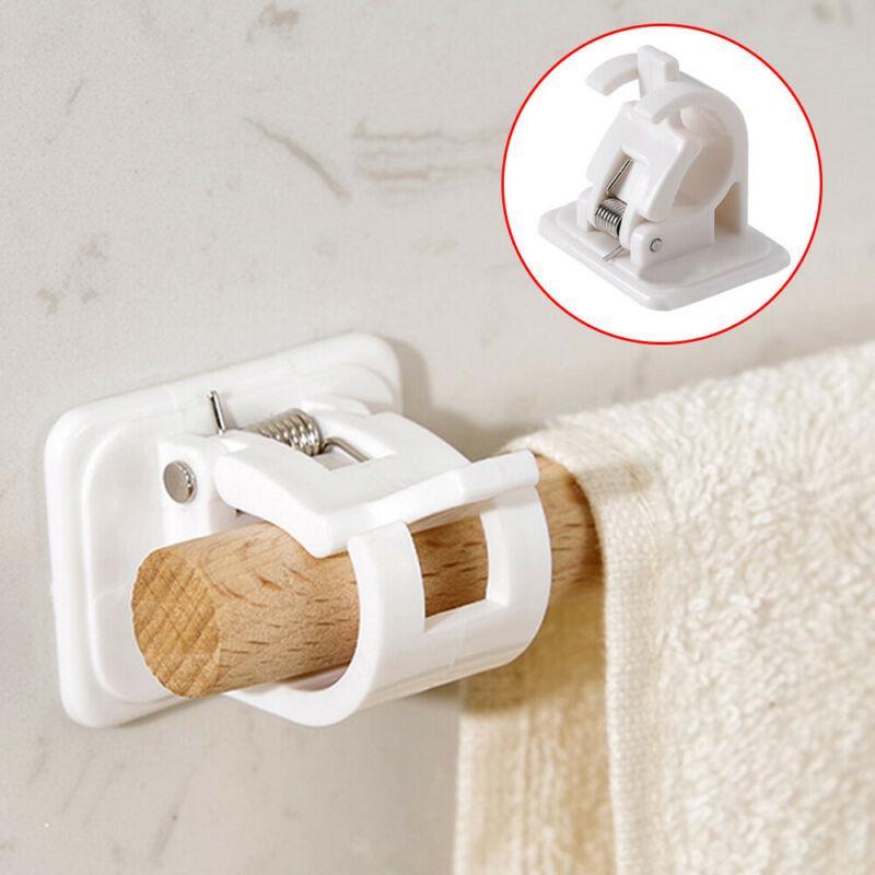 Curtain Rod Holder No-Drill Self-Adhesive Supports 8 Kg