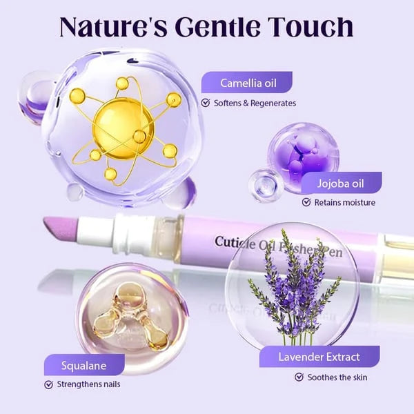 Cuticle Oil Pen Precision Applicator Fast-Absorbing Travel Size