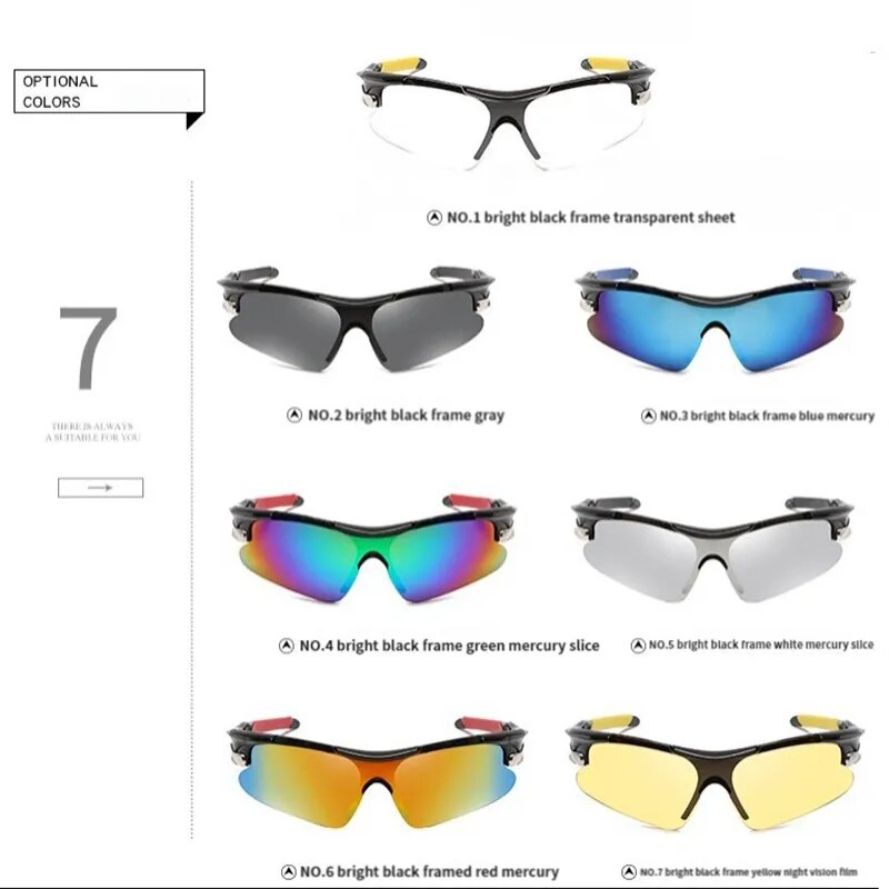 Cycling Sunglasses Windproof UV Protection Ergonomic Fit