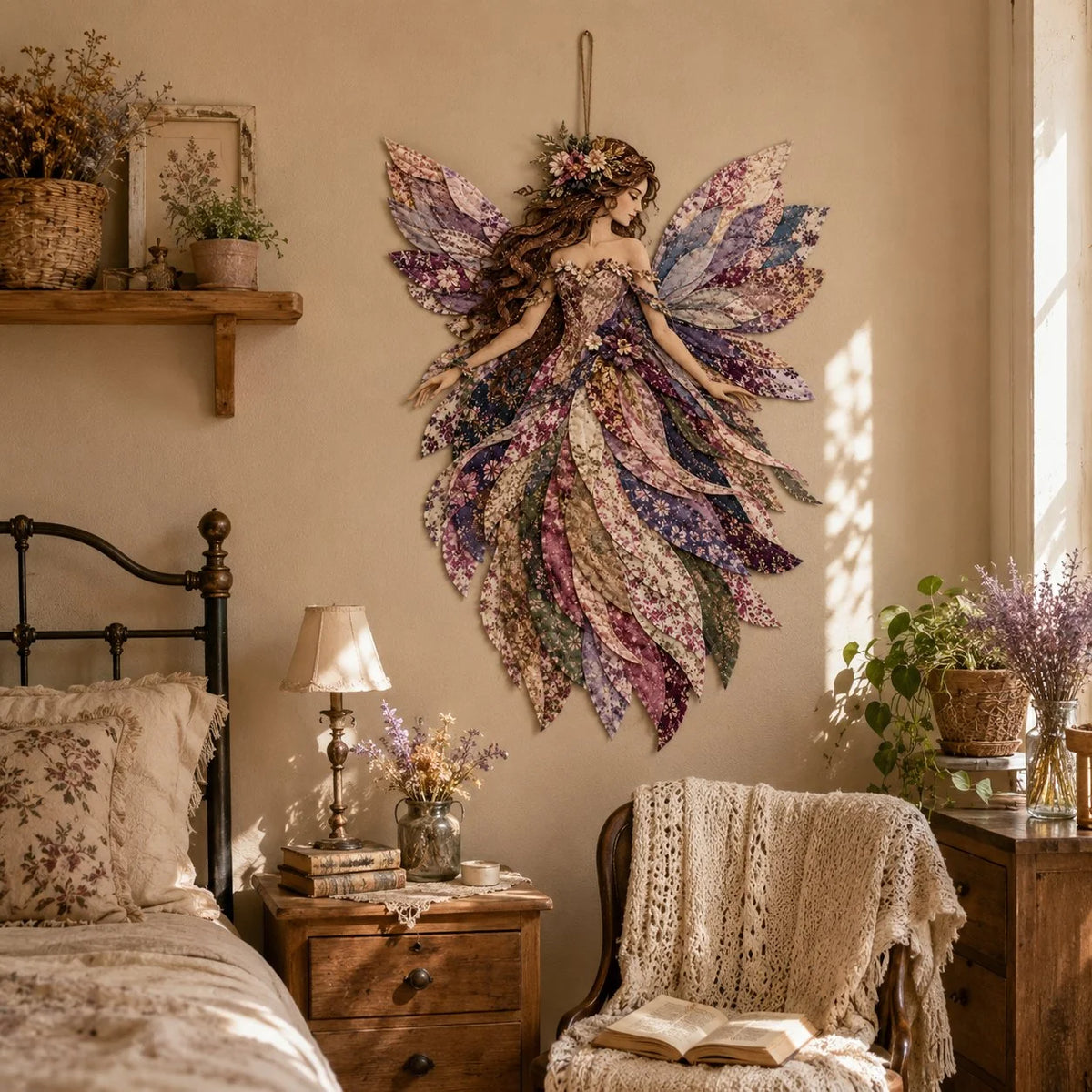 DIY Patchwork Kit Layered Floral Hanging 35 cm