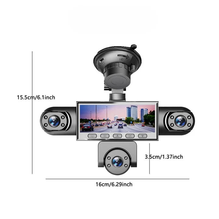 Dash Cam Multi-Camera 1080p Night Vision & Parking Mode