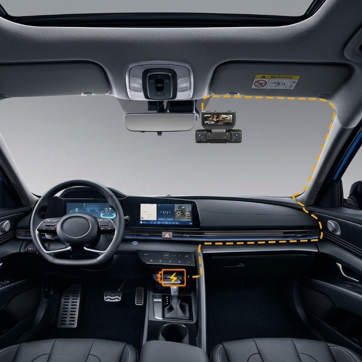 Dash Camera 4-Channel Full HD Night Vision