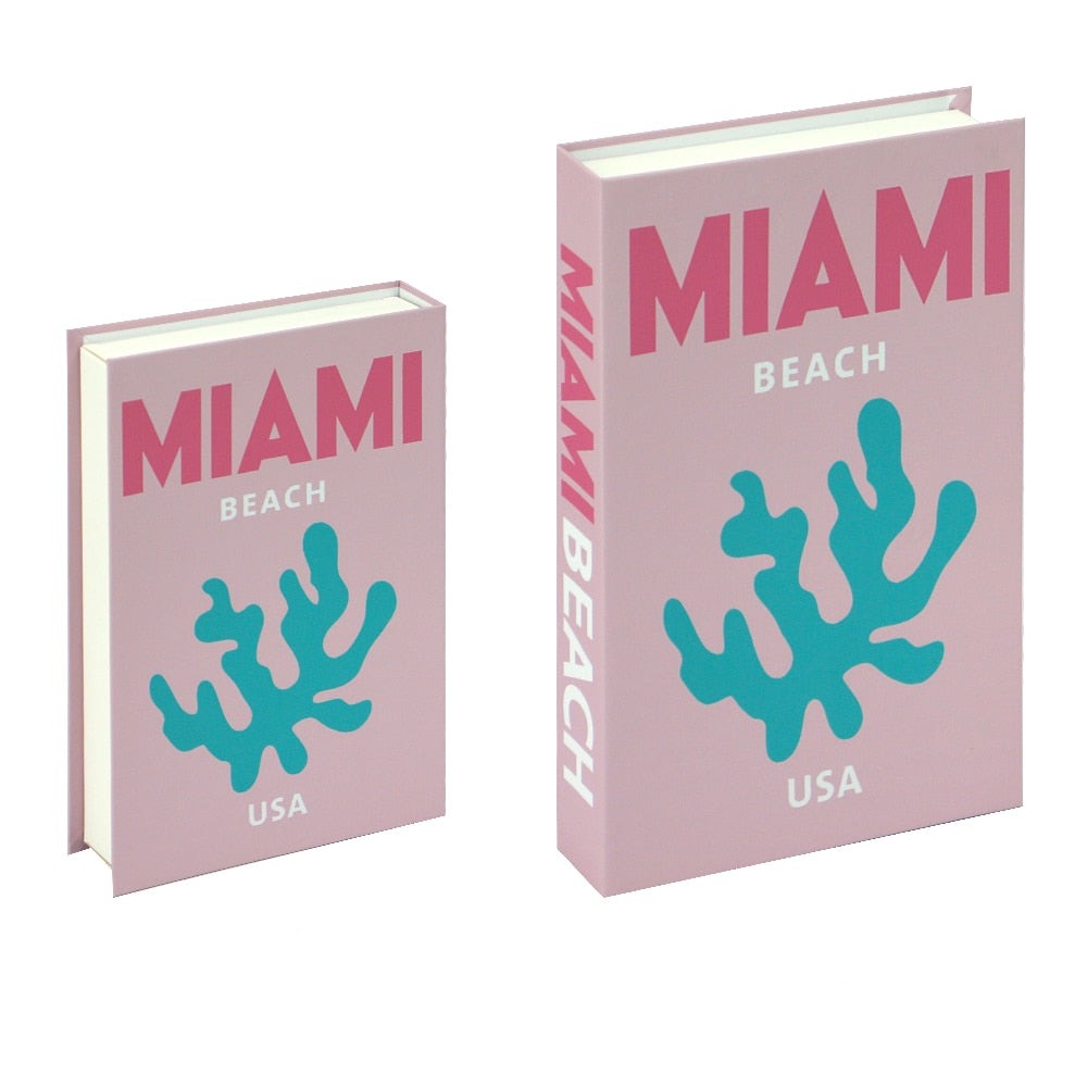 Decorative Book Travel-Themed Elegant Coffee Table Size
