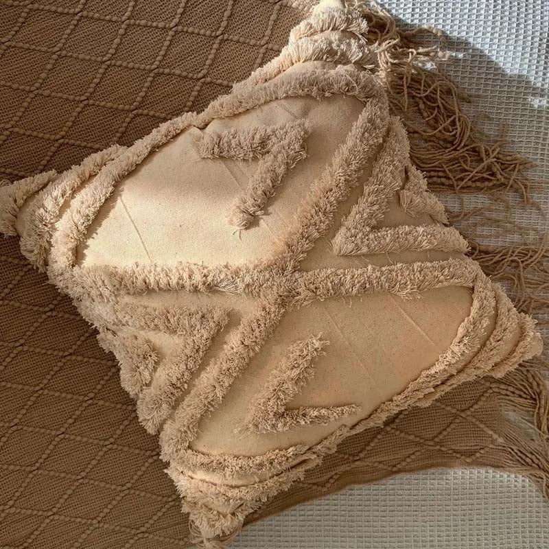 Decorative Cushion Handwoven & Tufted 45 x 45 Cm
