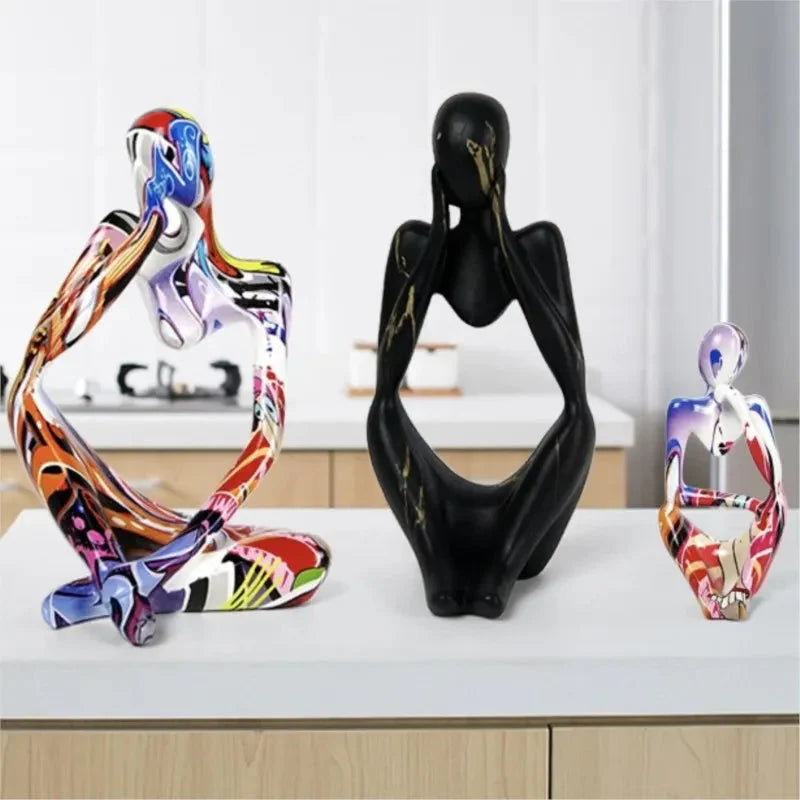 Decorative Sculpture Resin Smooth Finish Tabletop & Shelf Accent