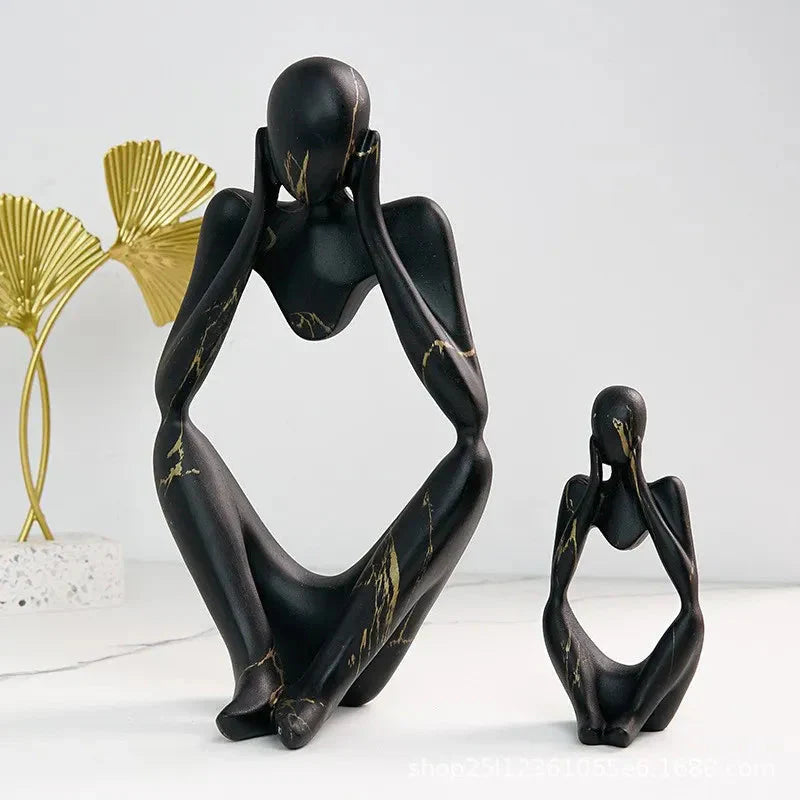 Decorative Sculpture Resin Smooth Finish Tabletop & Shelf Accent