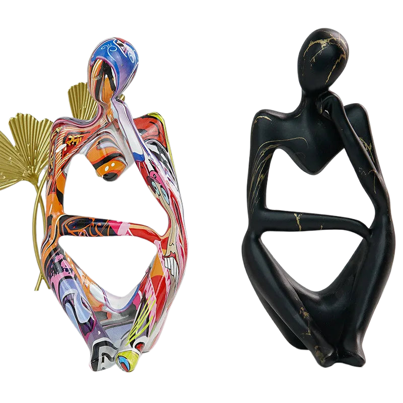 Decorative Sculpture Resin Smooth Finish Tabletop & Shelf Accent