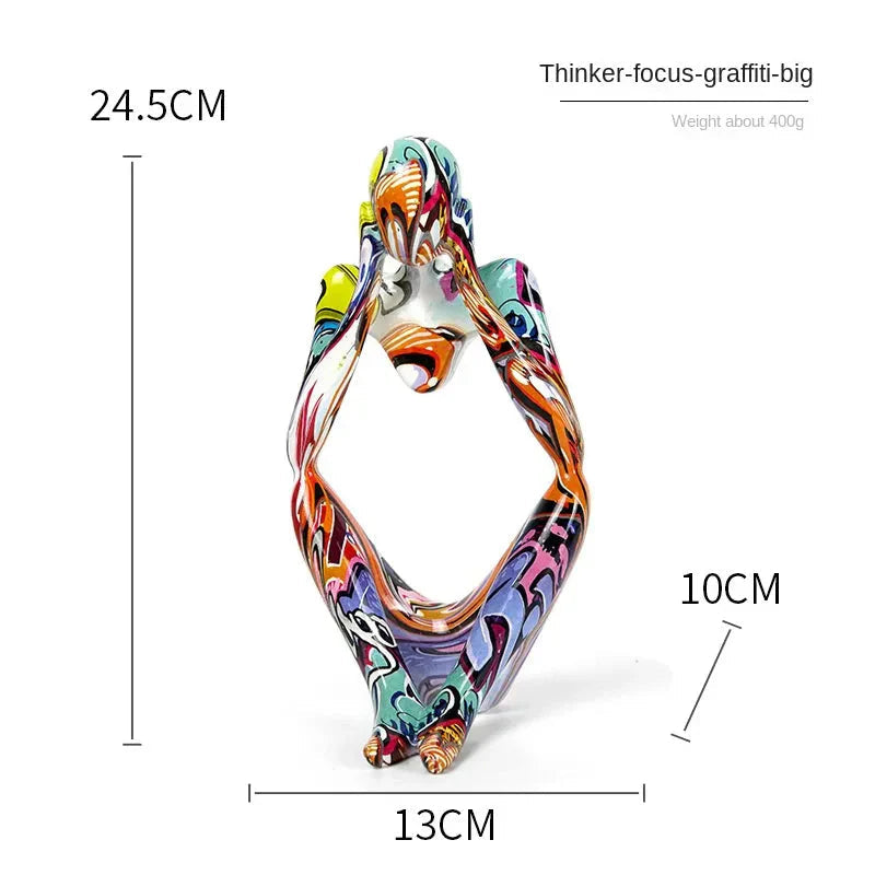 Decorative Sculpture Resin Smooth Finish Tabletop & Shelf Accent