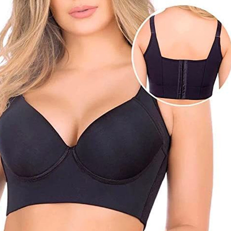 Deep Cup Bra Full-Cup Push-Up Wide Sides & Posture Support
