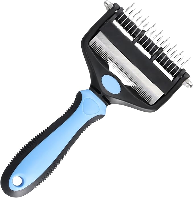 Dematting Brush Double-Sided Skin-Friendly Rounded Pins