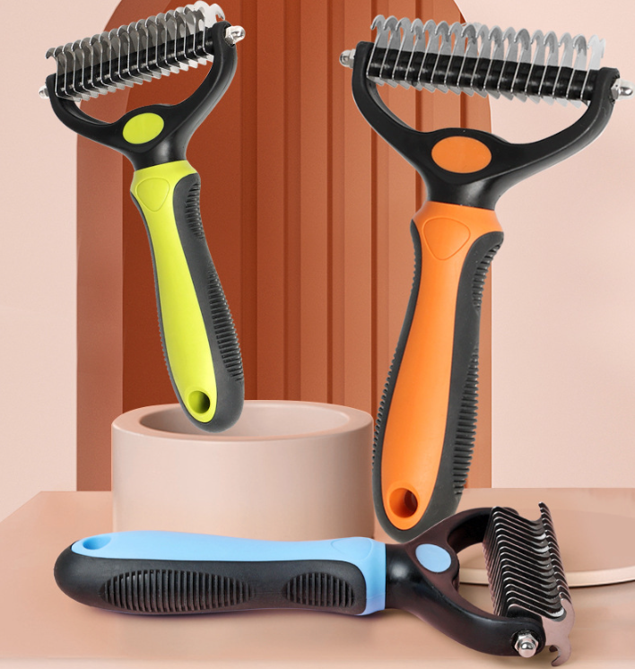 Dematting Brush Double-Sided Skin-Friendly Rounded Pins
