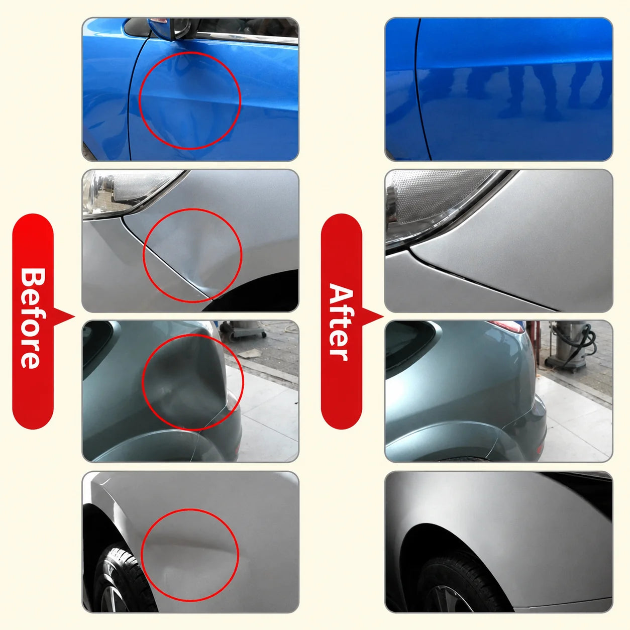 Dent Removal Tool Fine-Adjust Lever 18 Glue Tabs Paint-Safe