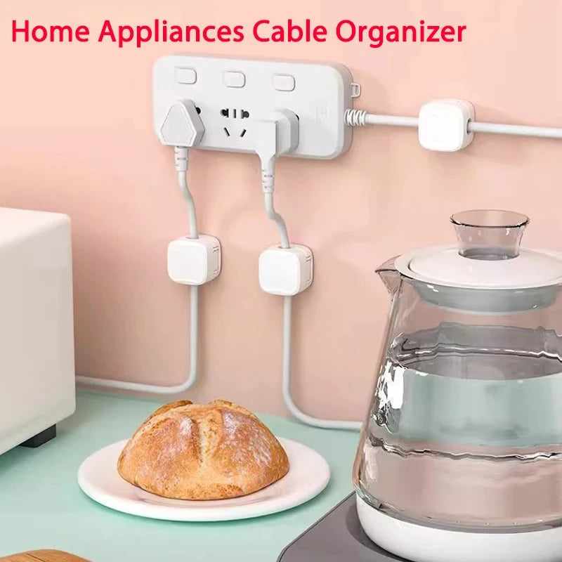 Desk Cable Organizer Magnetic & Self-Adhesive Set of 12