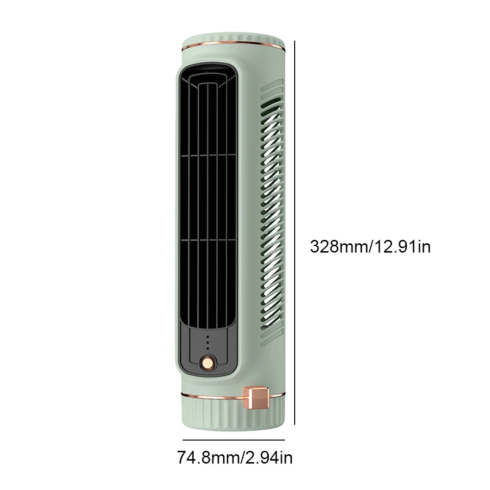 Desk Fan Convertible Tower 3-Speed USB Powered