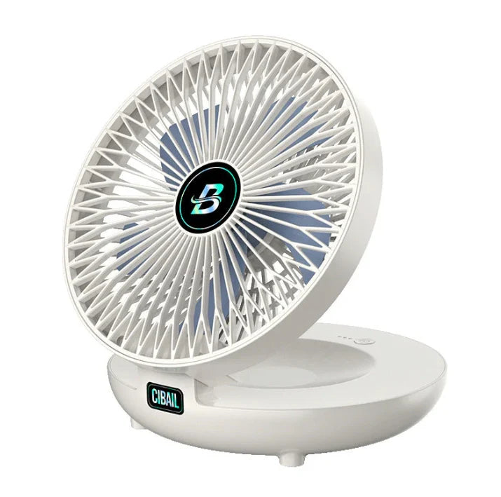 Desk Fan USB Rechargeable Compact & Quiet Wall-Mountable