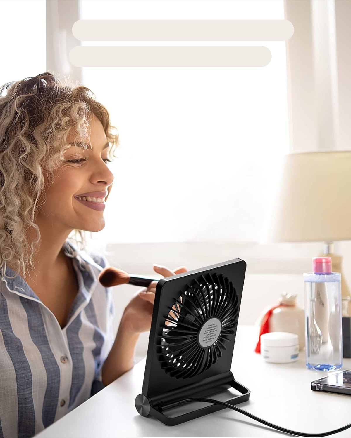 Desk Fan Ultra-Quiet USB Stepless Tilt