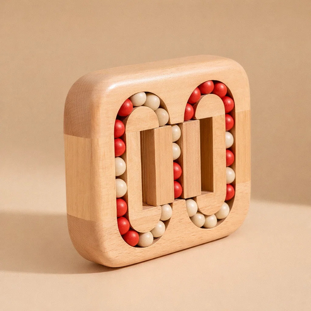Desk Fidget Toy Wooden Quiet Rotating Portable