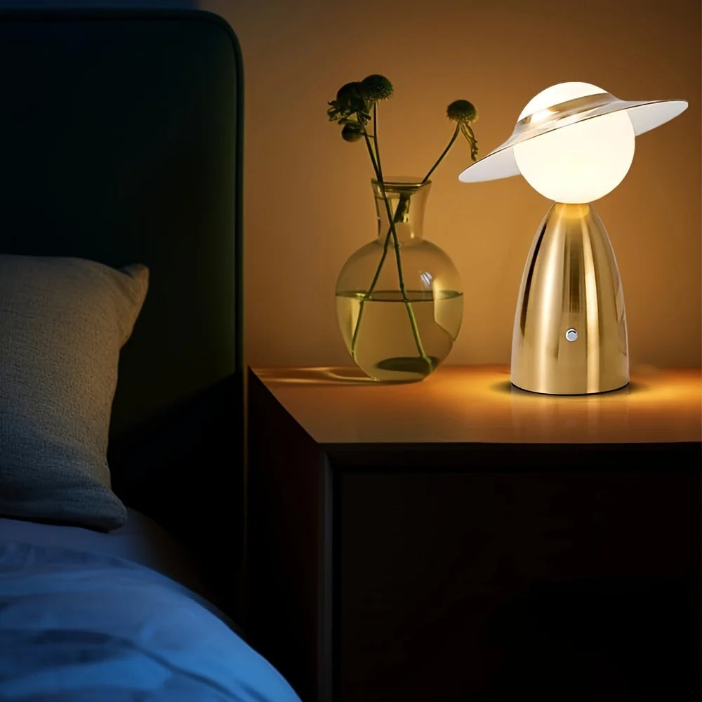 Desk Lamp Battery-Powered Wireless Charging Touch Control