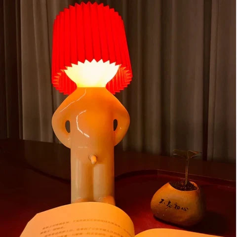 Desk Lamp Decorative Figurine Warm Ambient Light E27 Socket