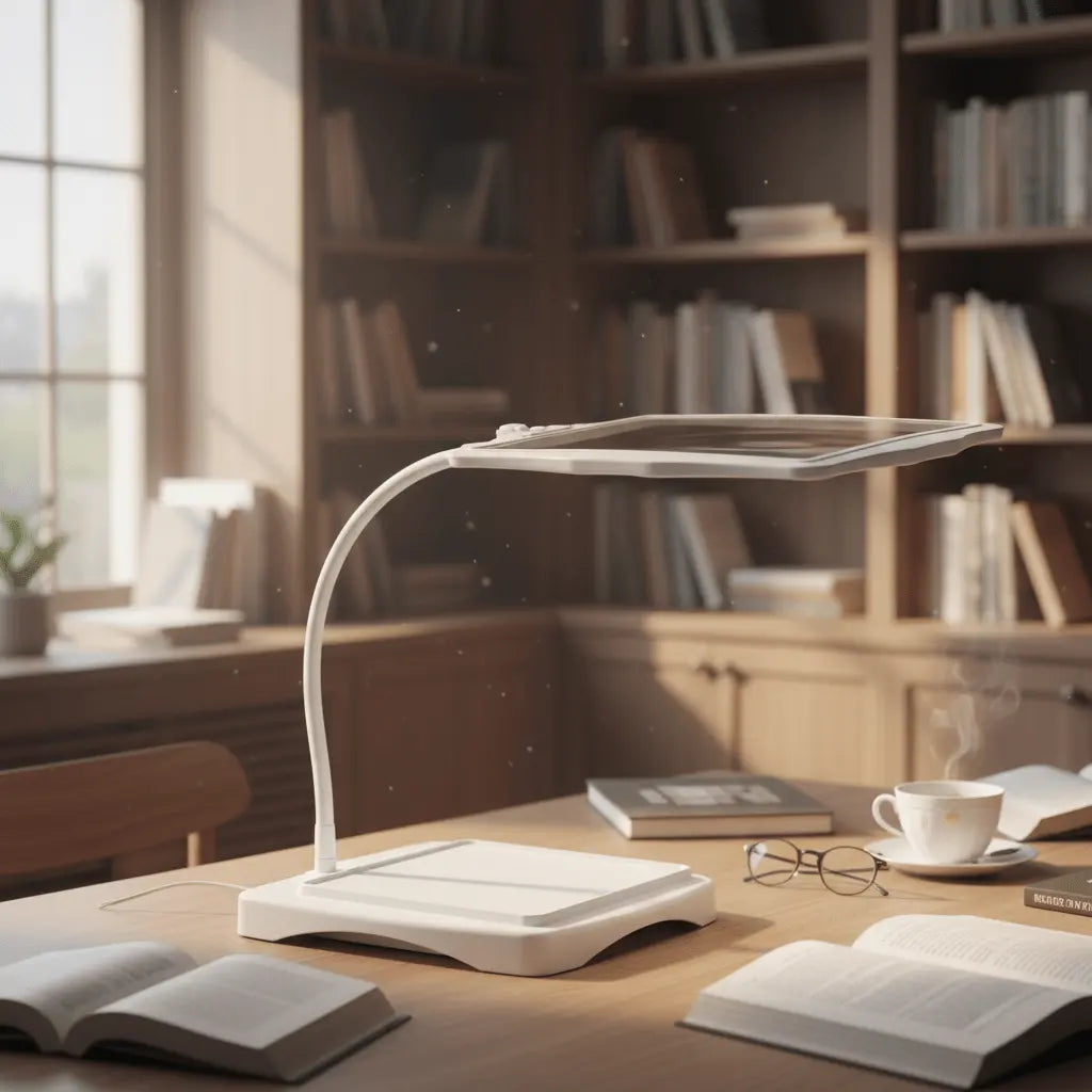 Desk Magnifying Lamp 3x Magnification Flexible Gooseneck