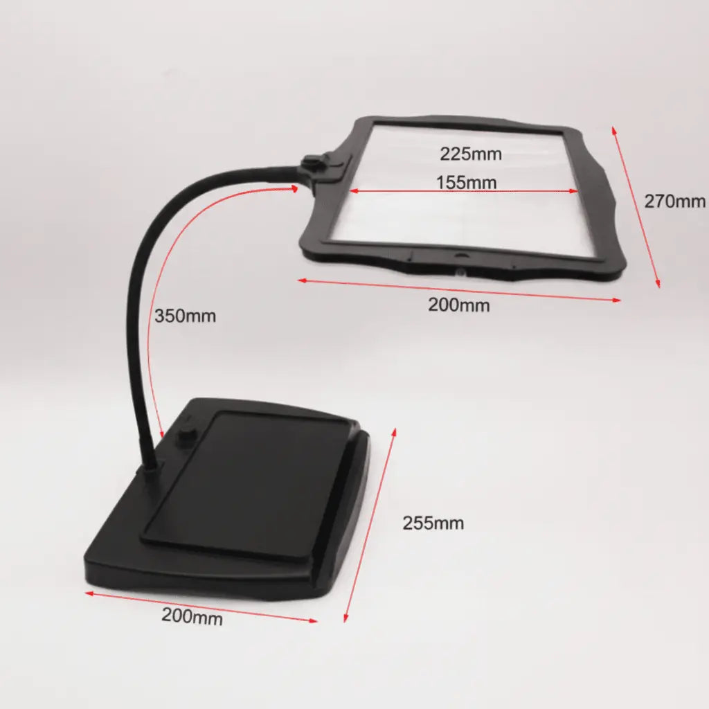 Desk Magnifying Lamp 3x Magnification Flexible Gooseneck