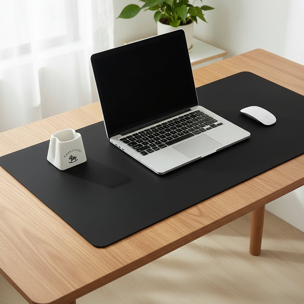 Desk Pad Waterproof Faux Leather Non-Slip Cork Backing