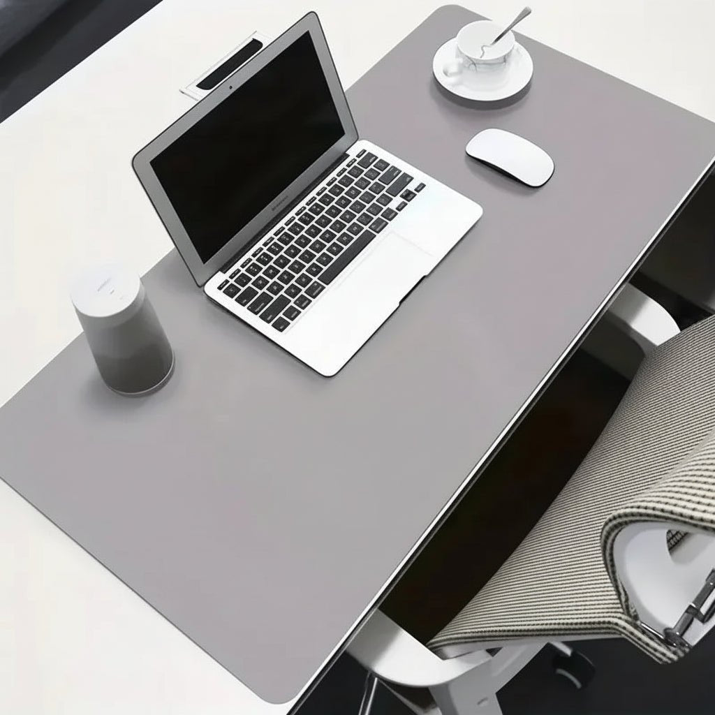 Desk Pad Waterproof Faux Leather Non-Slip Cork Backing