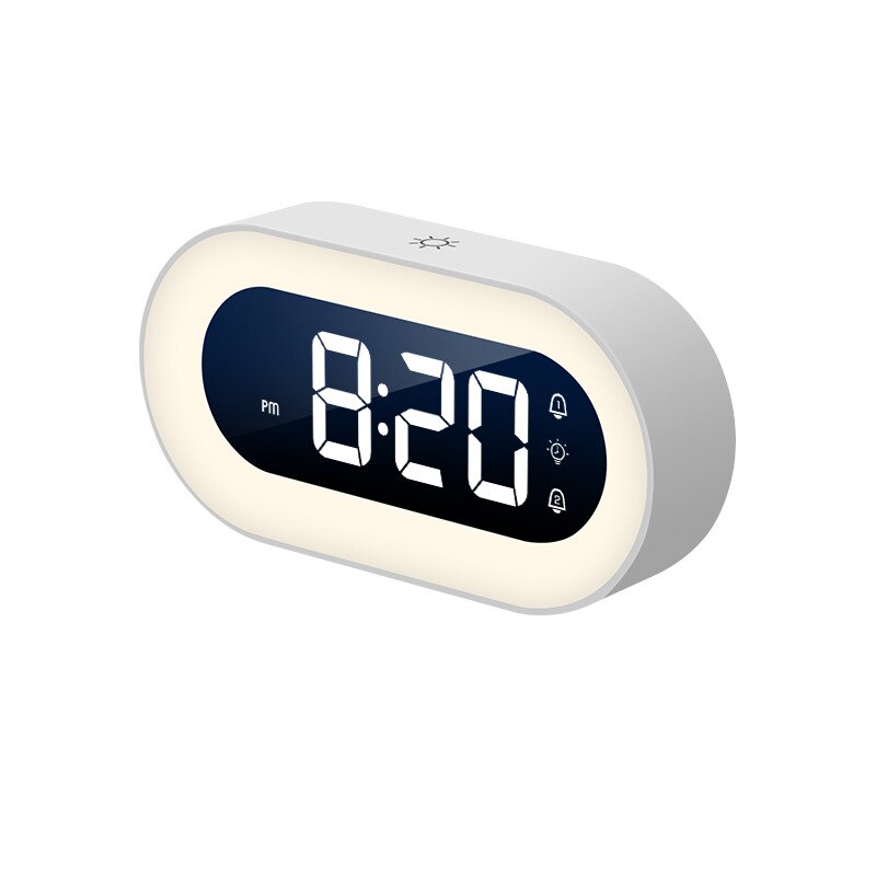 Digital Alarm Clock 5.7-Inch LED Dimmable Night Light