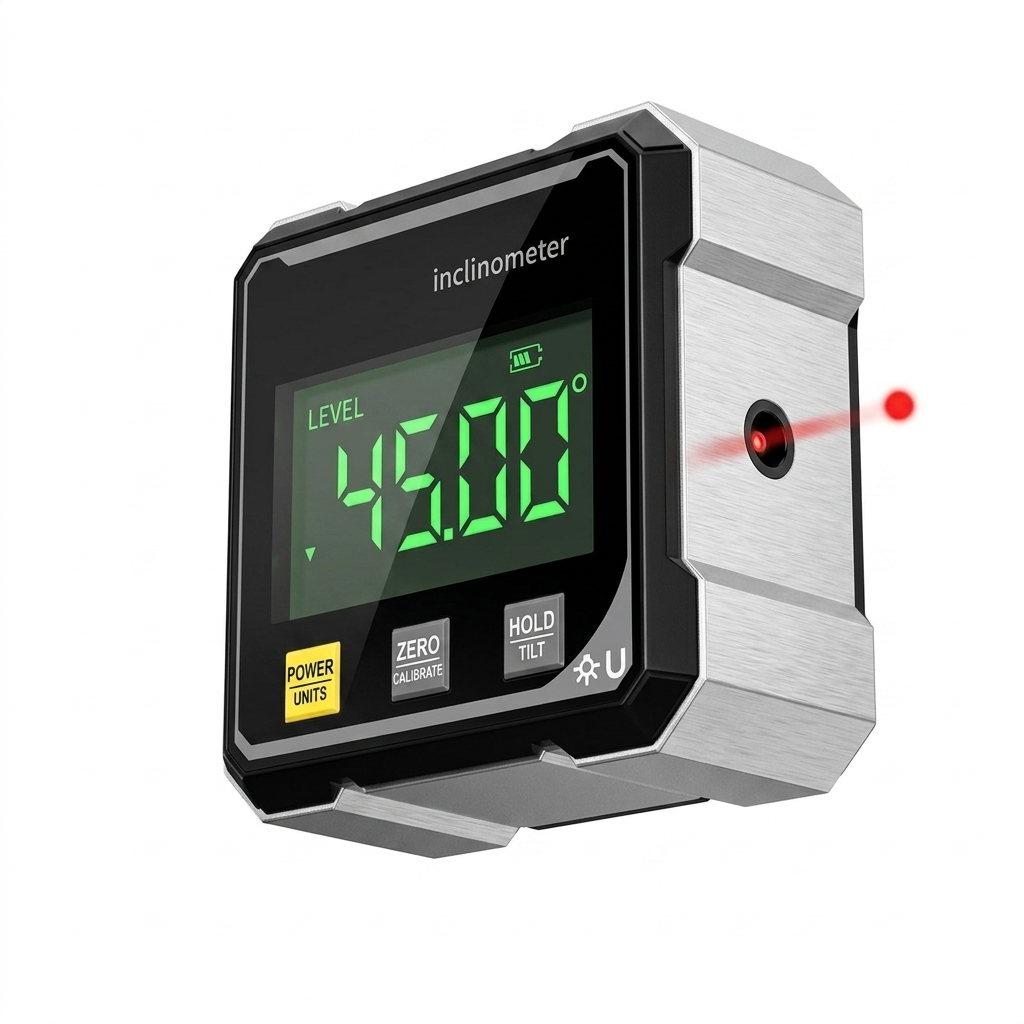 Digital Angle Finder ±0.2° Accuracy Laser Line Magnetic Base