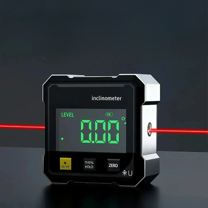 Digital Angle Finder ±0.2° Accuracy Laser Line Magnetic Base