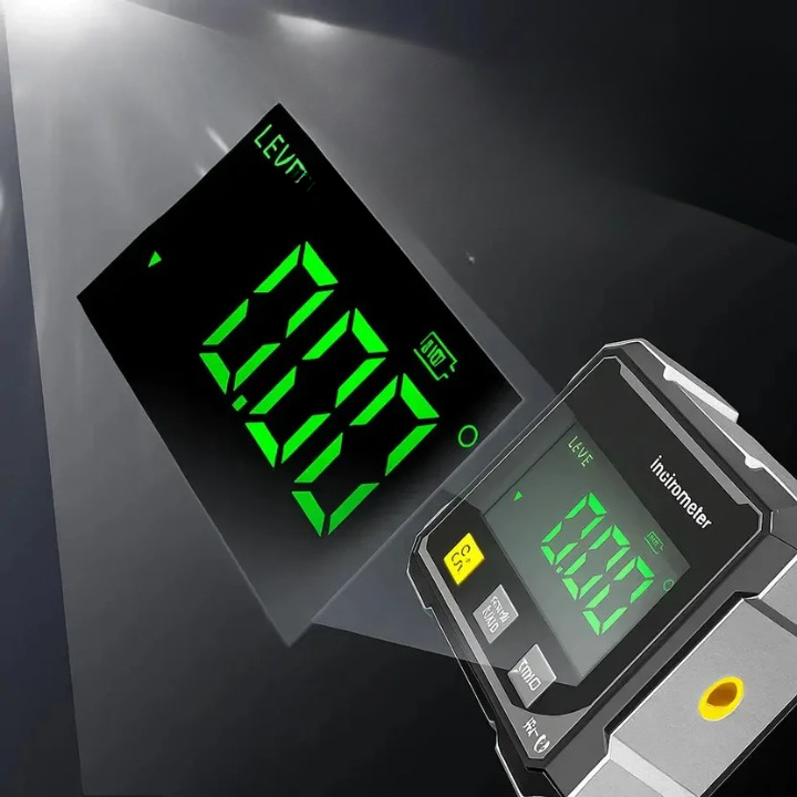 Digital Angle Finder ±0.2° Accuracy Laser Line Magnetic Base