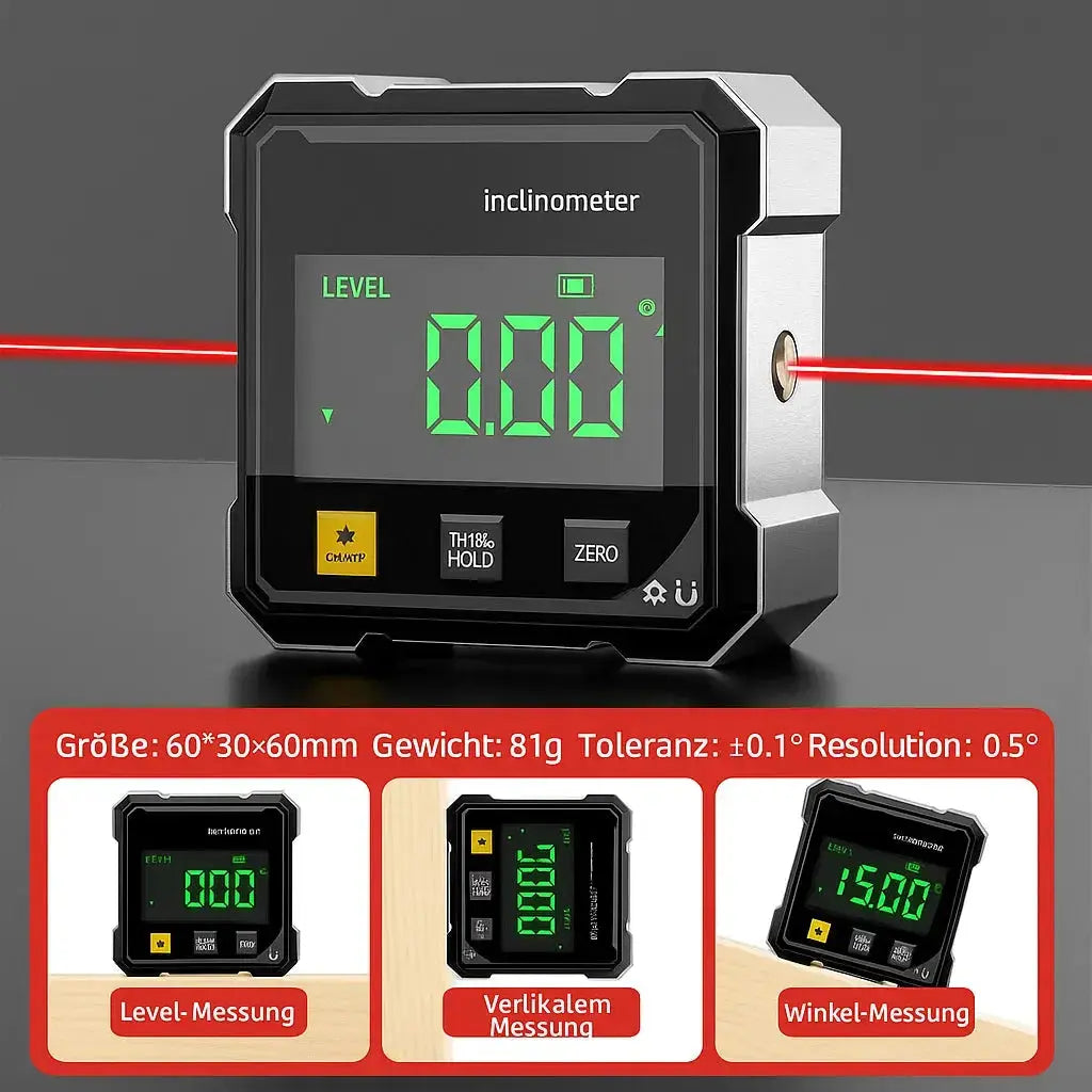 Digital Angle Finder Laser Guidance & Magnetic Base