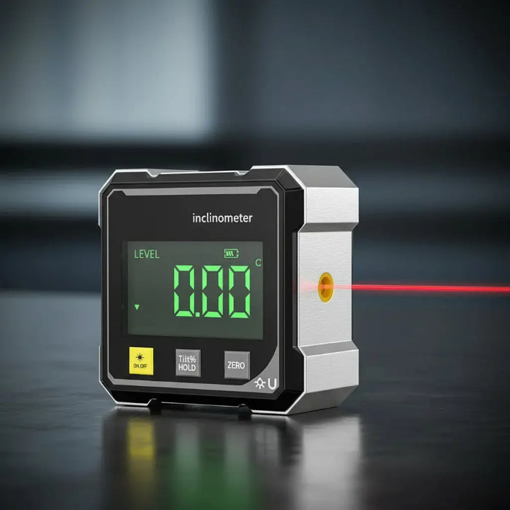 Digital Angle Finder Magnetic Base Laser Line & Backlit Display