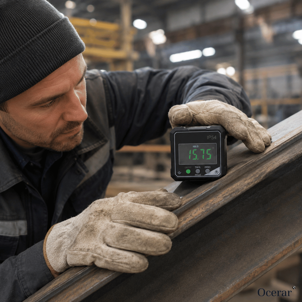 Digital Angle Gauge Magnetic Base Hands-Free 0.2° Accuracy