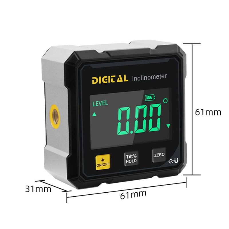 Digital Angle Level 360° Magnetic Base & Illuminated LCD
