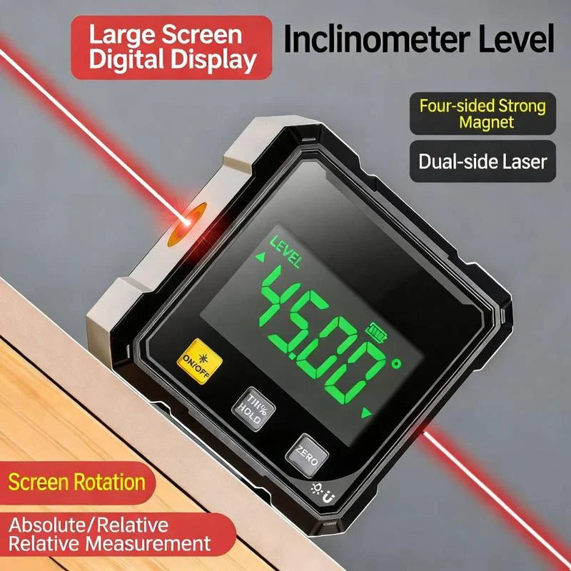 Digital Angle Meter 0.2 Degree Accuracy Magnetic Base