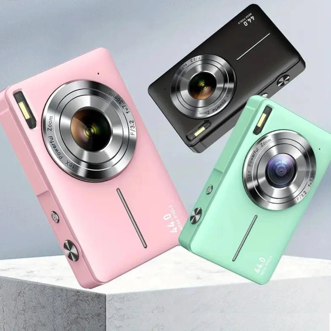 Digital Camera Retro Design One-Click 1080p Video