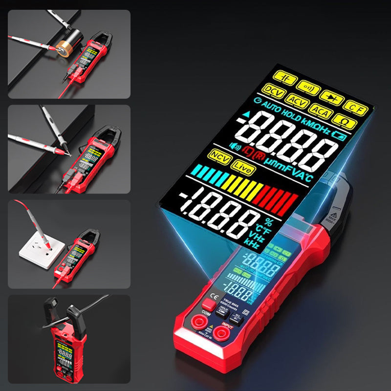 Digital Clamp Meter Auto-Ranging 600A AC/DC NCV