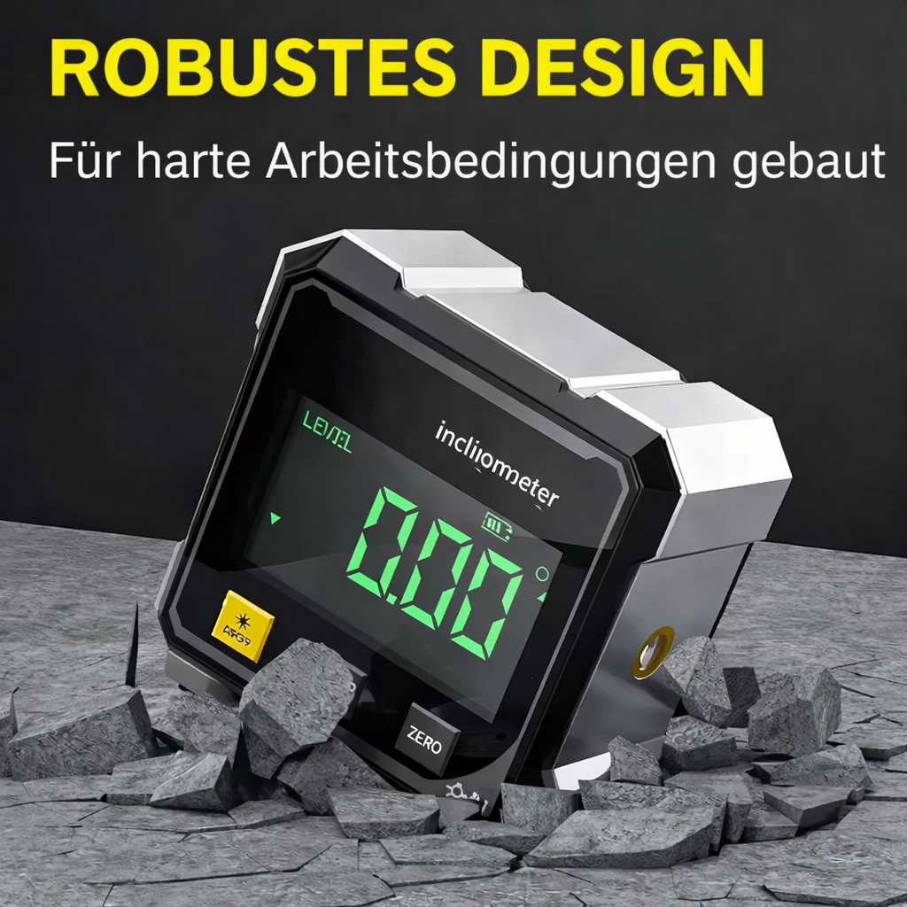 Digital Inclinometer Magnetic Base & Laser Guide High-Precision LCD