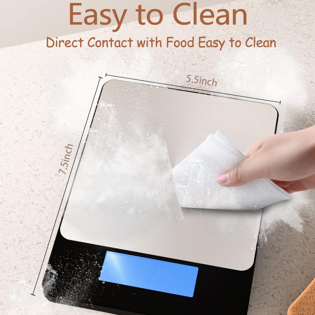 Digital Kitchen Scale 15 kg USB-C Rechargeable