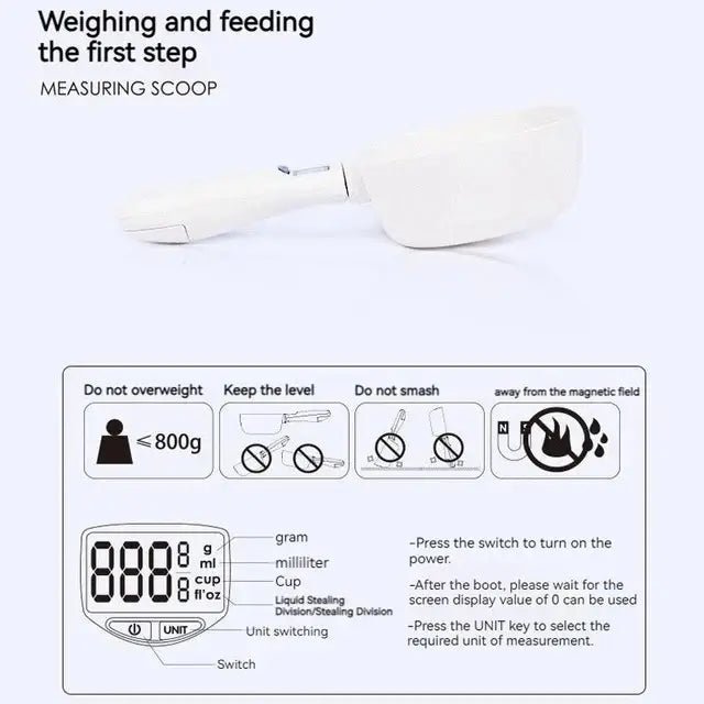 Digital Measuring Spoon LCD Scale 800g Capacity