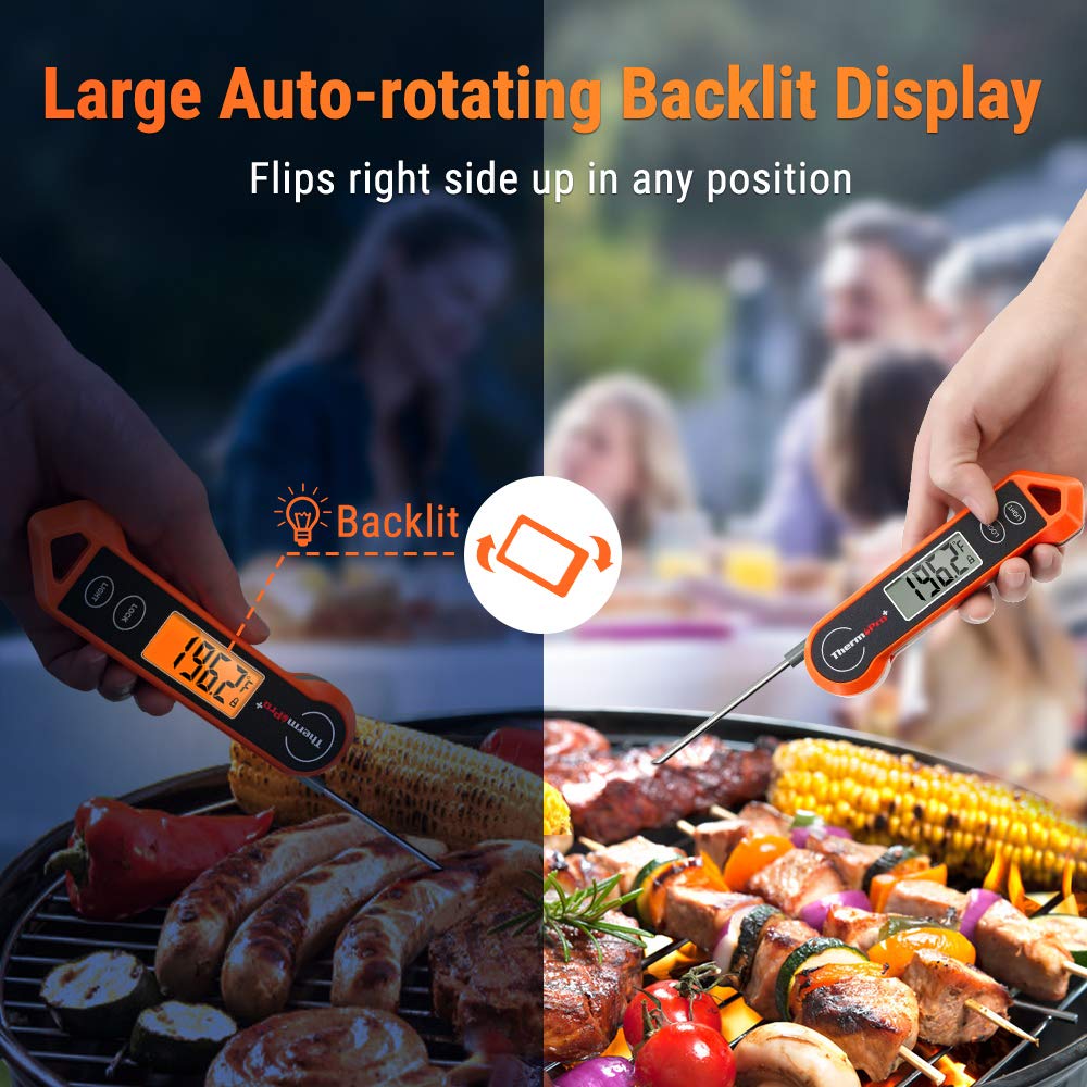 Digital Meat Thermometer Instant-Read Foldable Probe
