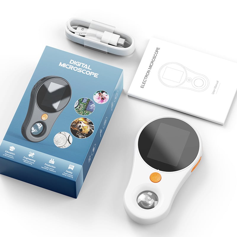 Digital Microscope 500x Magnification 2-Inch IPS 16MP Recording