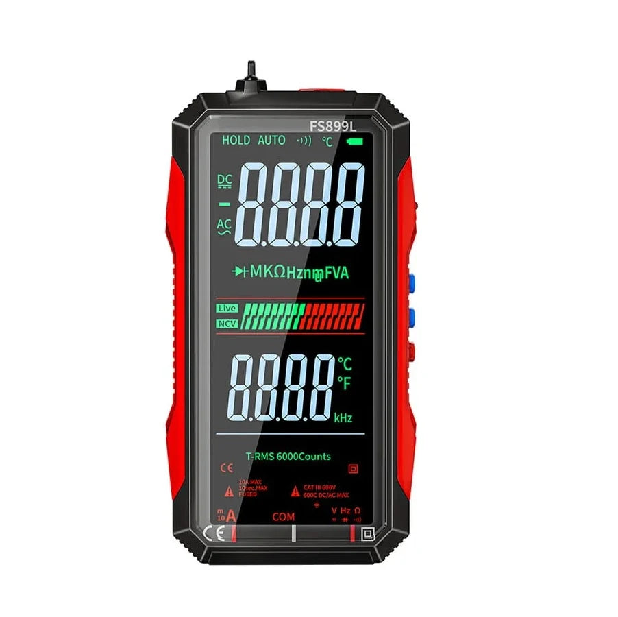 Digital Multimeter Auto-Range Large LCD USB Rechargeable