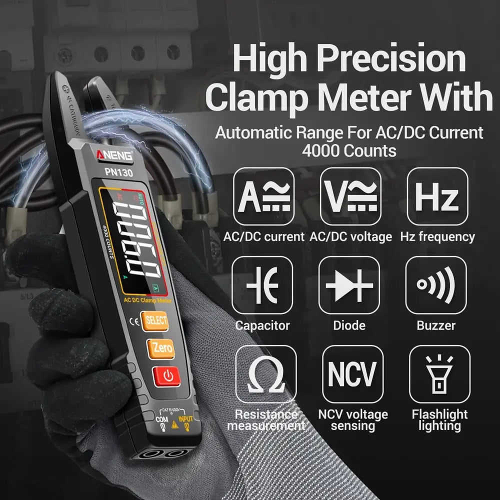 Digital Multimeter Non-Contact Voltage USB Rechargeable CAT III 600V