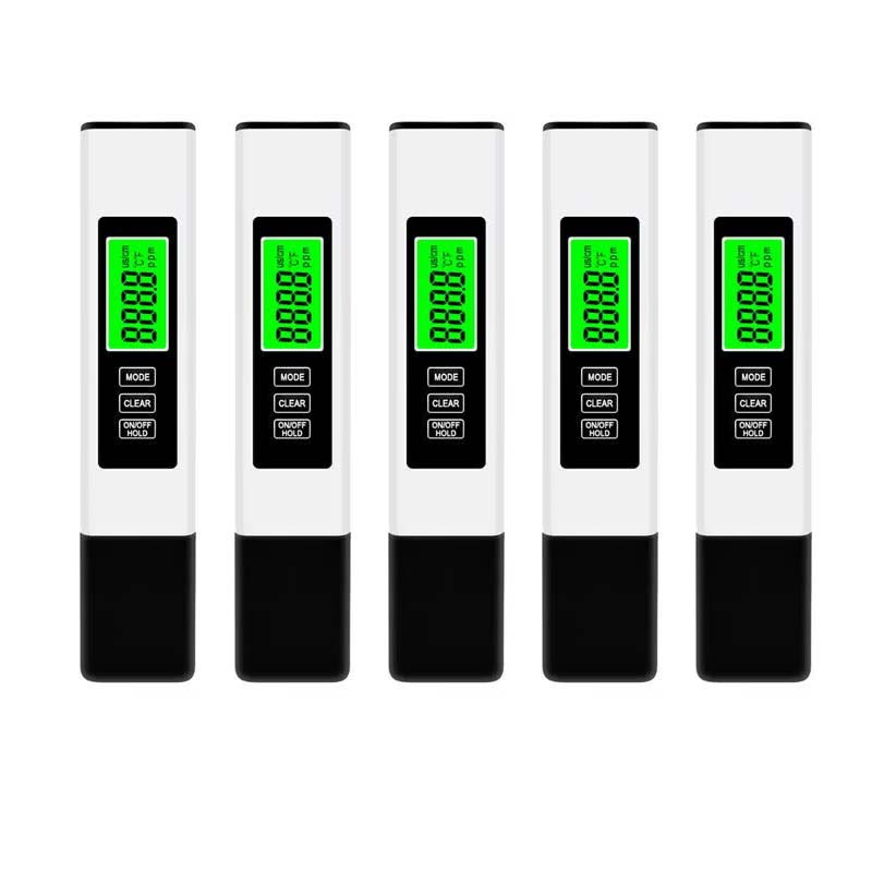 Digital Water Tester 4-in-1 Titanium Probe Backlit Display