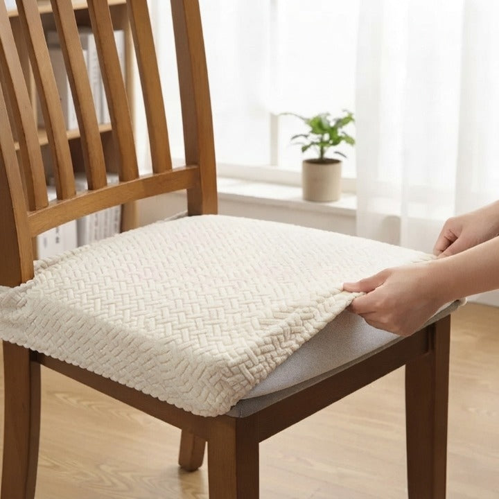 Dining Chair Covers Elastic Jacquard Water-Repellent Set of 4