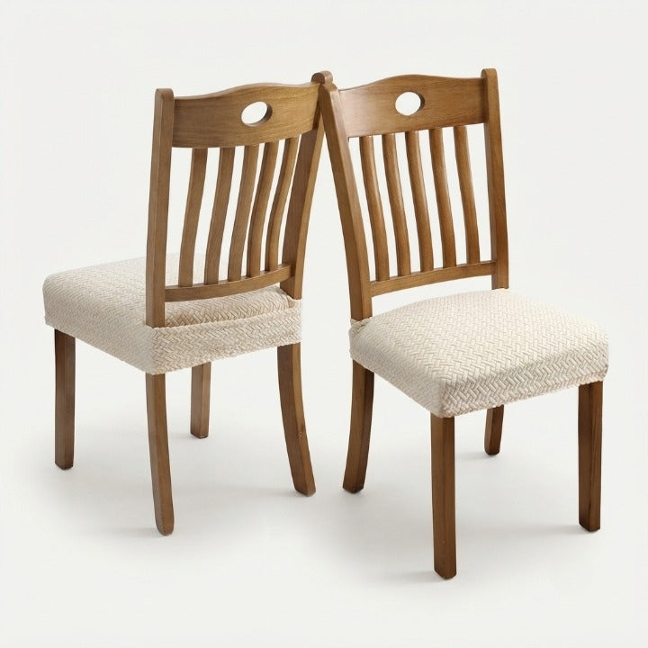 Dining Chair Covers Elastic Jacquard Water-Repellent Set of 4