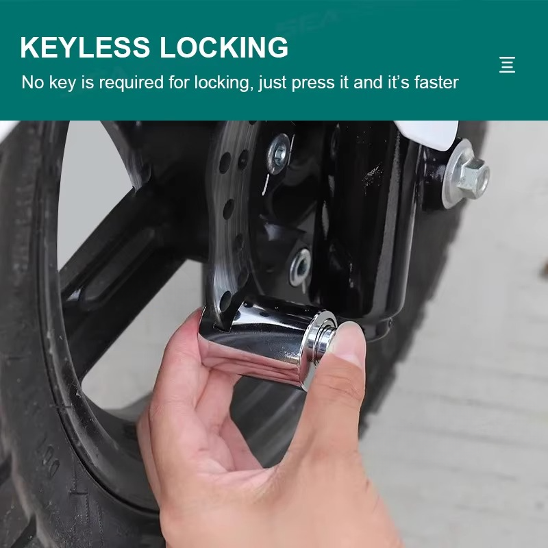 Disc Brake Lock Hardened Steel Weatherproof Universal Fit